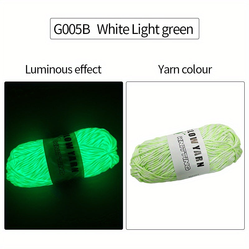 1 Skein Mixed Glow In The Dark Yarn for DIY Knitting and Crocheting