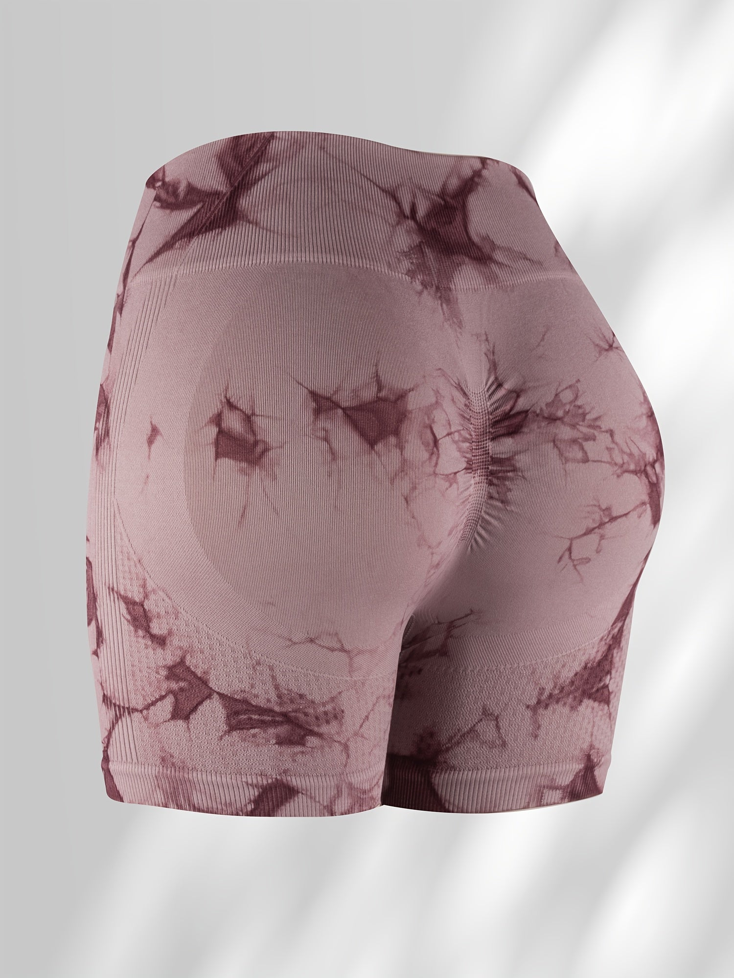 4-Pack Tie Dye Yoga Shorts High Waisted Activewear
