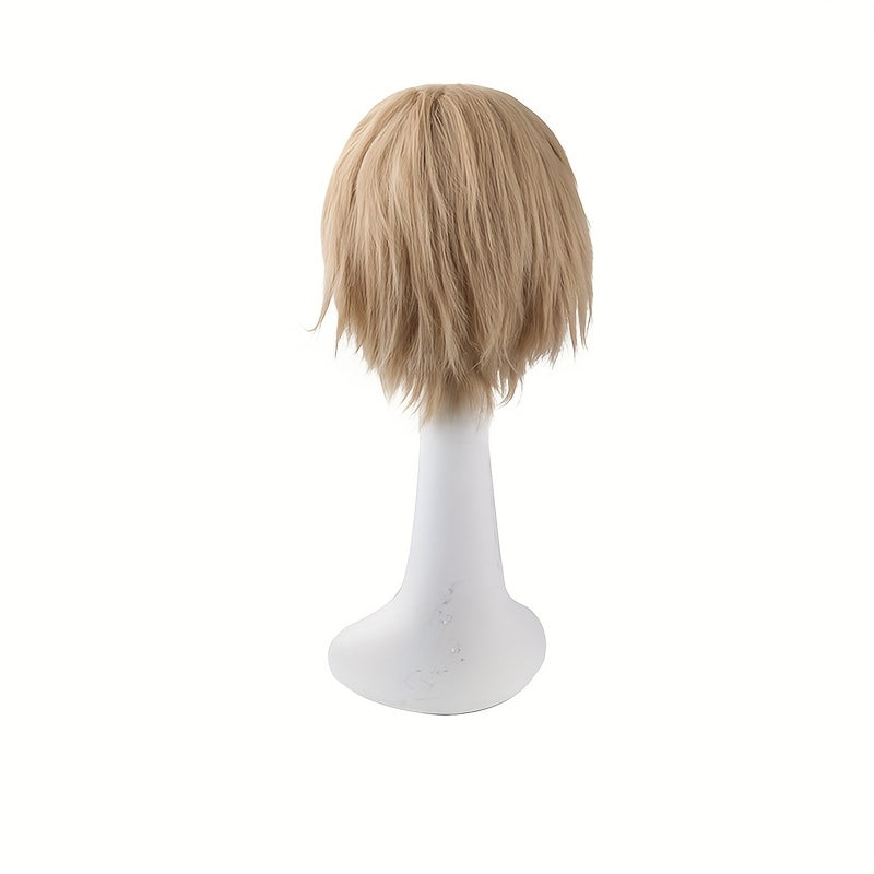 Men's 12 Inch Anime Cosplay Wig Synthetic Fiber Wig