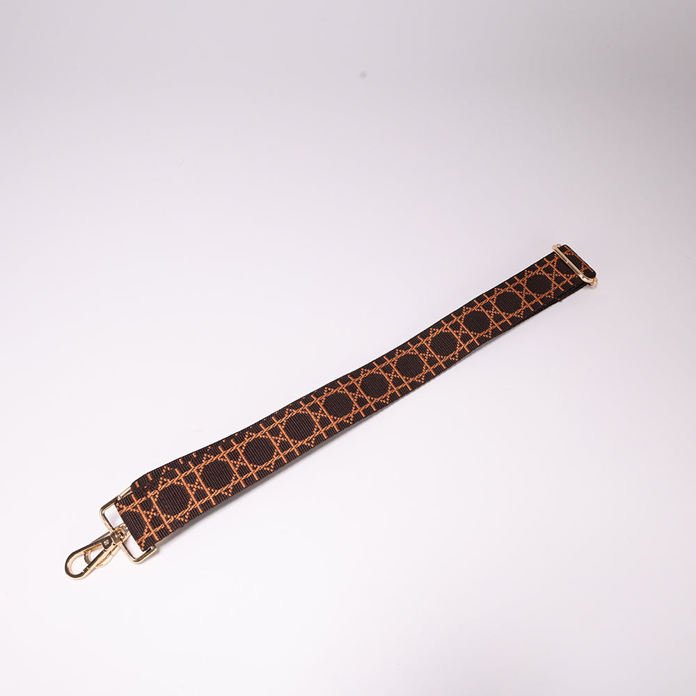 Vintage Geometric Pattern Shoulder Strap Adjustable Reusable Long Strap