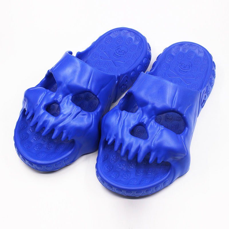 Men's Lightweight Skull Slides Casual Slippers