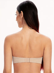 Seamless Strapless Bandeau Bra Stretch Underwire Solid Everyday Bra