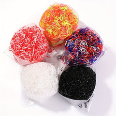 500pcs Mini Elastic Hair Ties for Baby Girls