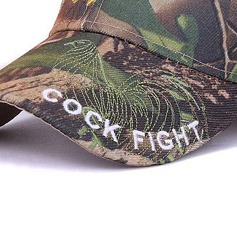 Men's Camouflage Baseball Cap with Rooster Embroidery