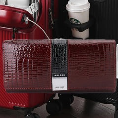 Women's Patent Leather Coin Purse with Card Slots