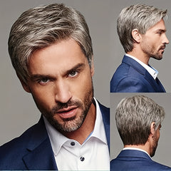 Men's Dress Up Short Wig Comfortable Daily Hair Extension