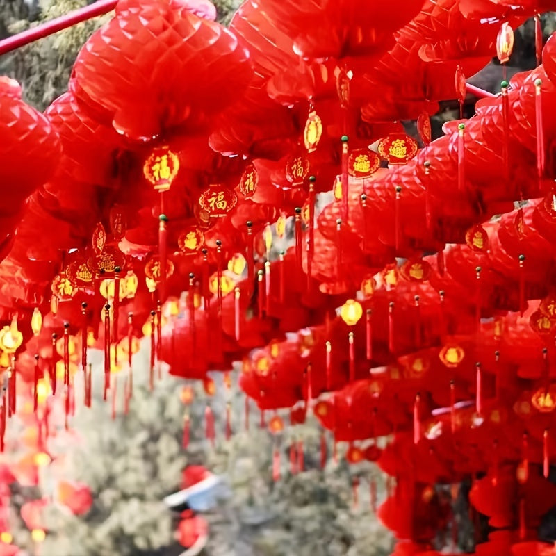 Hot Spring Lantern Red Lantern Decoration Year Paper Lantern Dress Up
