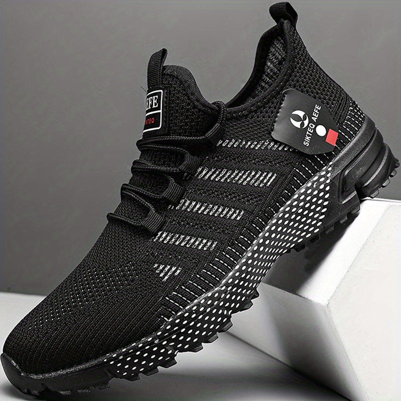 Men's Mesh Striped Basketball Shoes High Top Casual Sports Shoes
