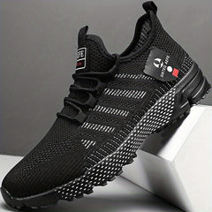 Men's Mesh Striped Basketball Shoes High Top Casual Sports Shoes