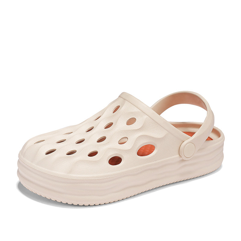 Women's Platform Garden Clogs Lightweight Solid Closed Toe Sandals