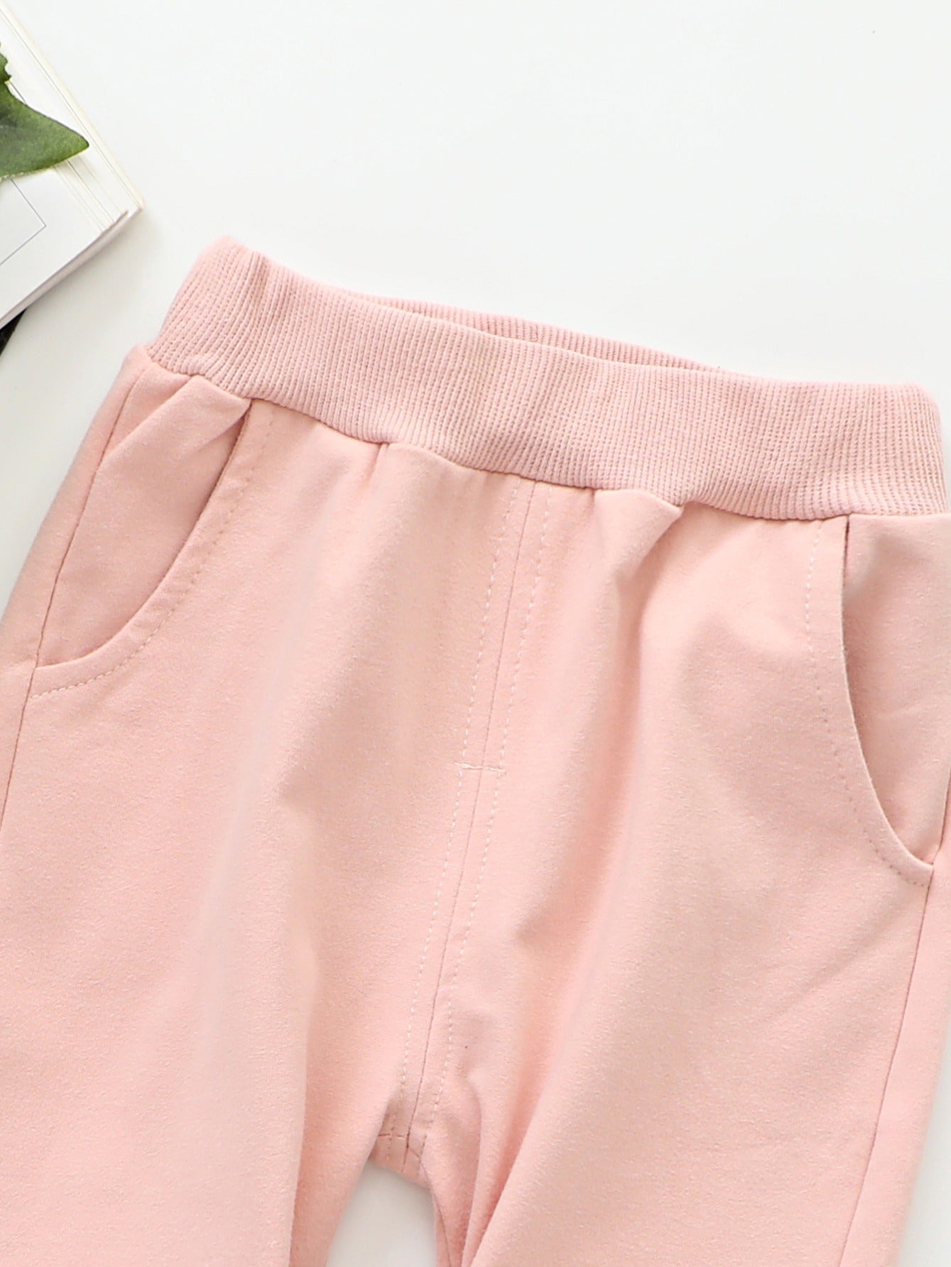 Girls Bear Sports Trousers Warm Kids Pants