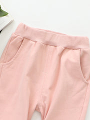 Girls Bear Sports Trousers Warm Kids Pants