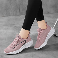 Women's Lace-Up Athletic Running Shoes Lightweight Sneakers