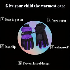 Winter Sports Gloves Non-slip Waterproof Warm Skiing Gloves