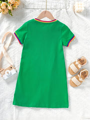 Toddler Girls Casual Dresses Kids Comfortable Playwear Dress Soft Breathable