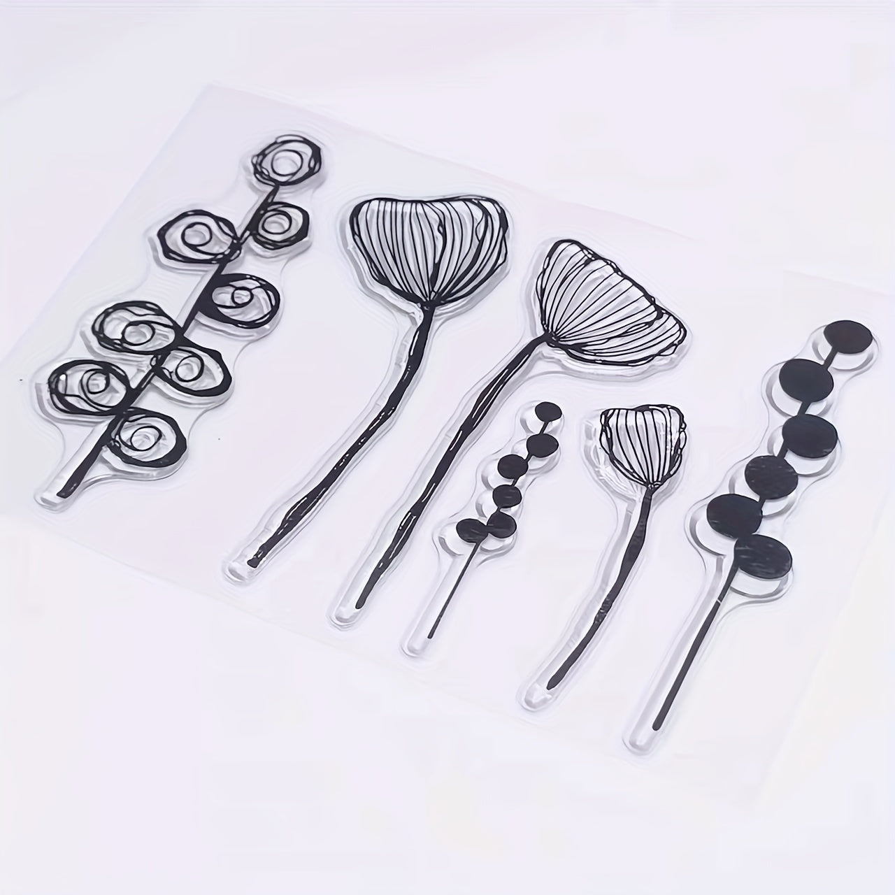 Flower Clear Stamp for Card Decoration DIY Scrapbook Album Crafts