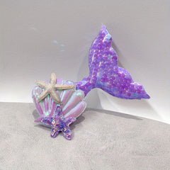 Girls Mermaid Tail Hair Clip Side Clip Headwear