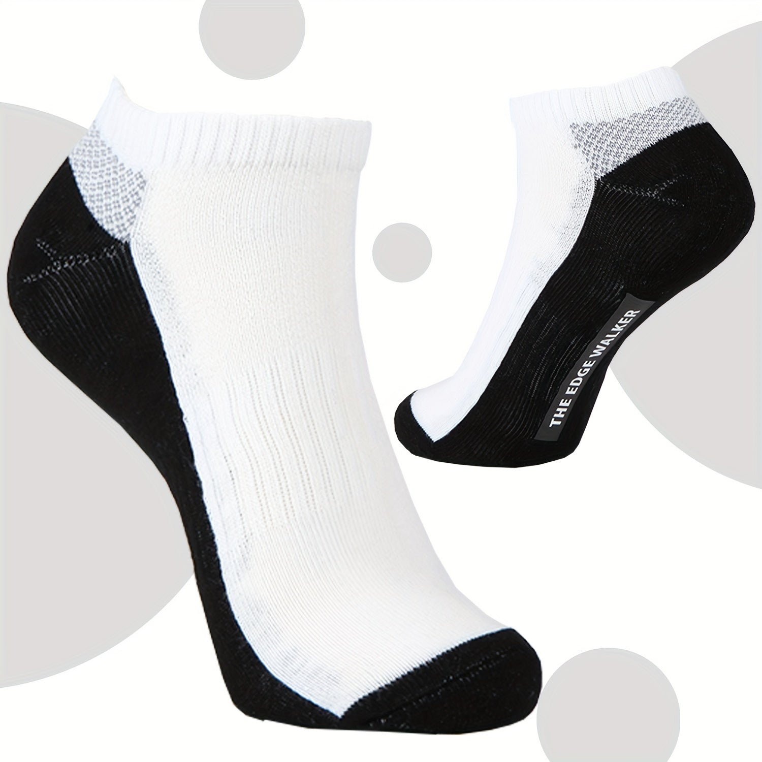 6 Pairs Men's Mid Crew Sport Socks Cotton Blend Breathable Socks