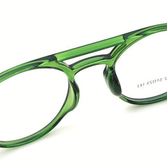 Unisex Round Anti Blue Light Computer Glasses + Case