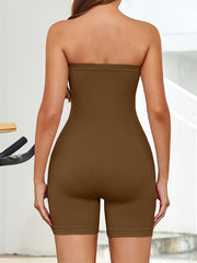 Off Shoulder Jumpsuit Activewear Yoga Bodysuit