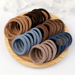 60pcs Elastic Rubber Band Hair Accessories For Women Girls