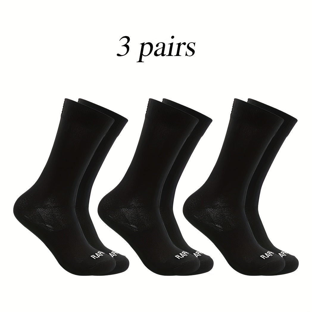 Men's Mid Crew Sport Socks Nylon Blend Breathable Socks