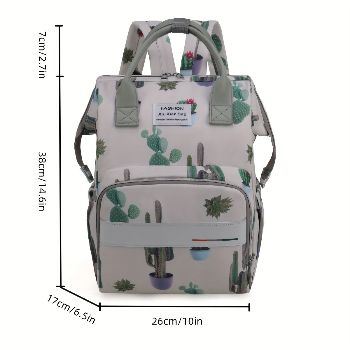 Printed Backpack Mommy Bag Large Capacity Diaper Bag