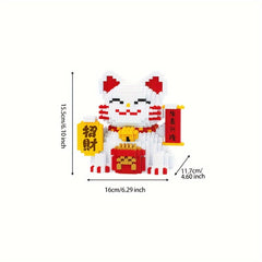 Lucky Cat Building Blocks Educational Puzzle Toys