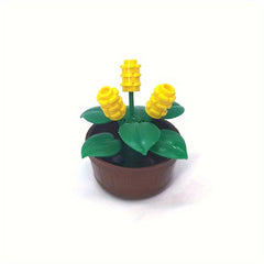 Gardening Plants Building Blocks Toys Leaves Flowers Home Decor