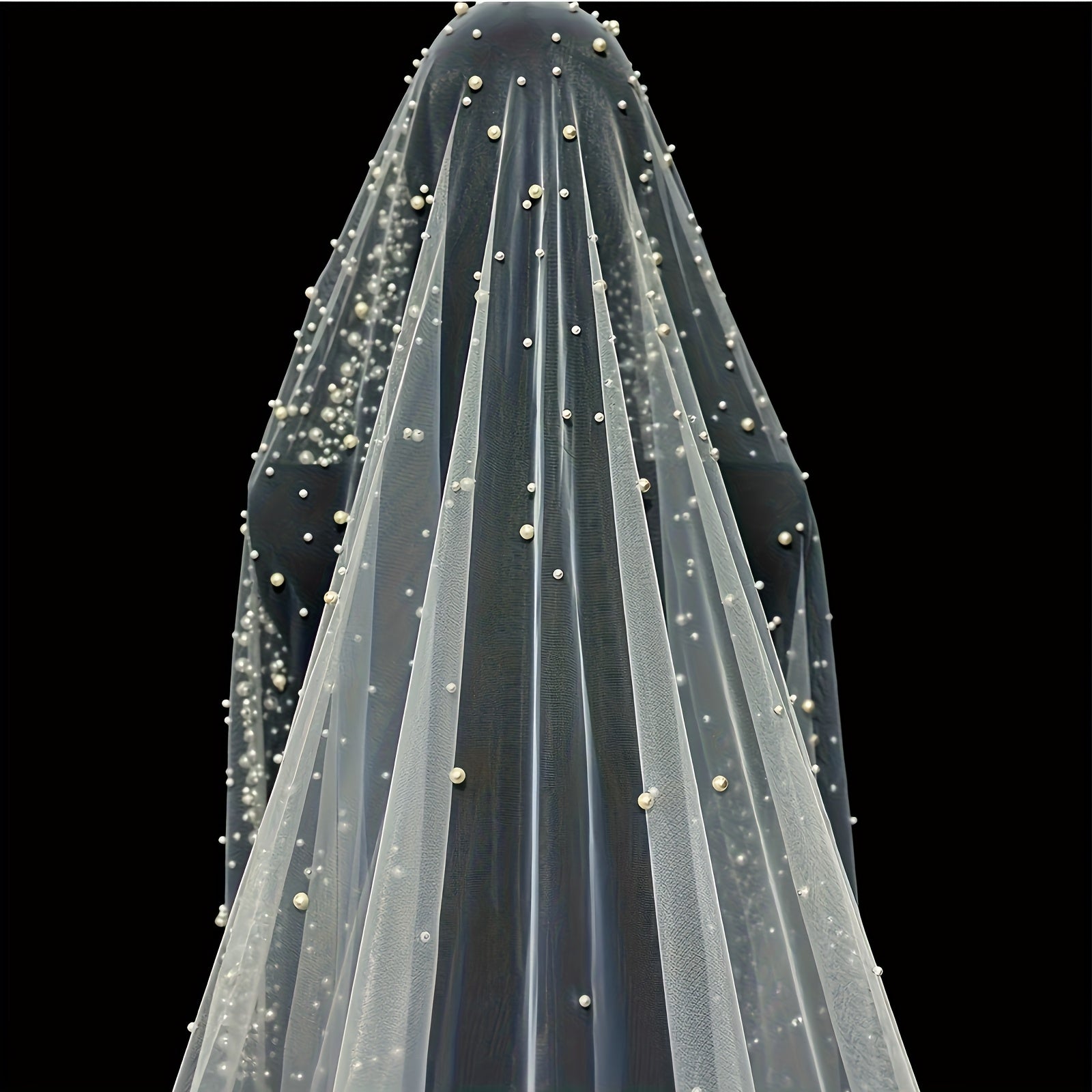 Royal Palace Bridal Veil 3.5m Long with Beaded Embellishments