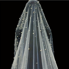 Royal Palace Bridal Veil 3.5m Long with Beaded Embellishments