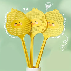 Cartoon Duck Mosquito Killer Swatter Long Handle Thickened Fly Swatter