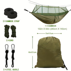 Ultralight Camping Hammock With Mosquito Net for 1-2 People