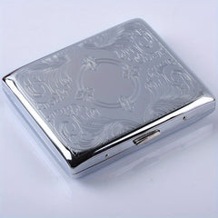 Metal Cigarette Case Spring Clip Open Tobacco Case Holder For Men