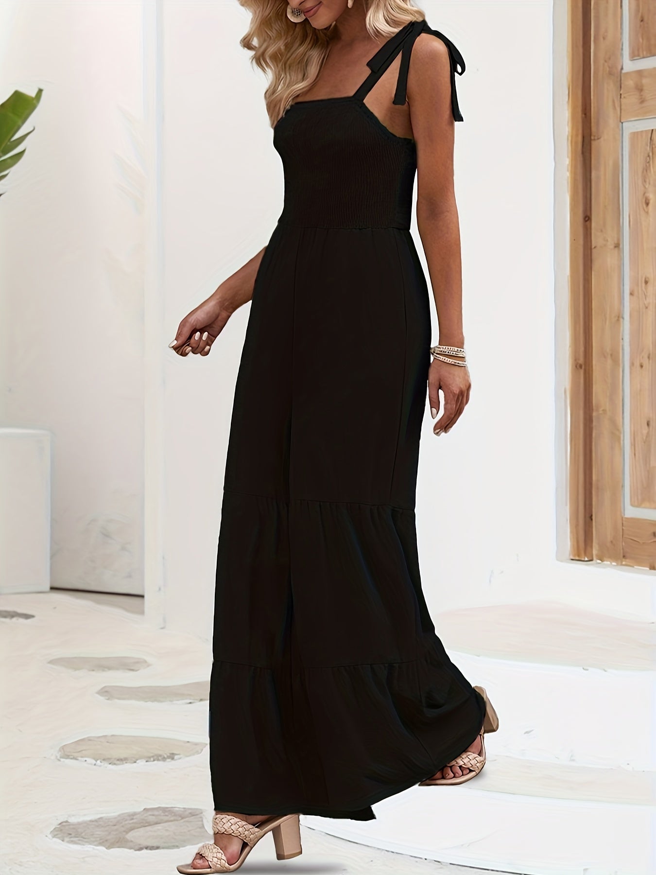 Casual Wide Leg Jumpsuit Cami Overall for Spring & Summer