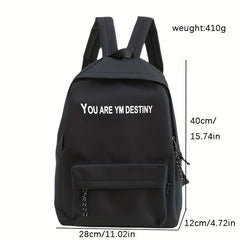 Children's Lightweight Nylon Travel Backpack Letter Schoolbag