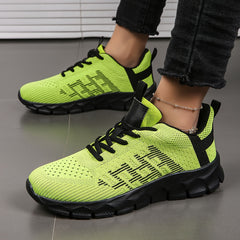 Breathable Flying Woven Shoes Non Slip Running Shoes
