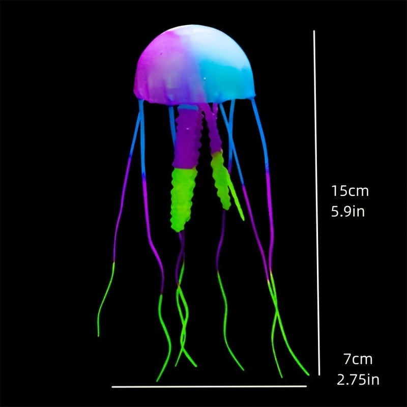 Vibrant Jellyfish & Coral Aquarium Decor Set