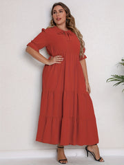 Knot Front Smock Dress