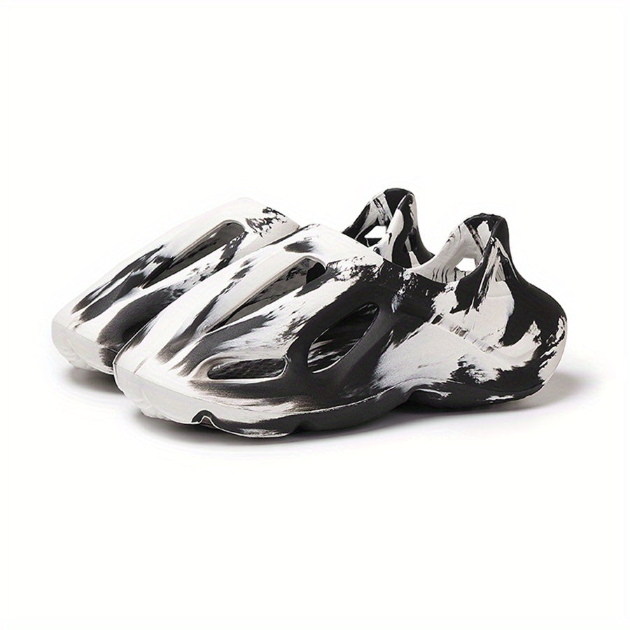 Men's Tie Dye Slip On Platform Clogs Unisex Sandals