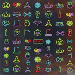 Self Adhesive Cartoon Halloween Nail Art Stickers