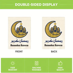 Ramadan Kareem Garden Flag Vertical Double Sided Moon And Star Flag
