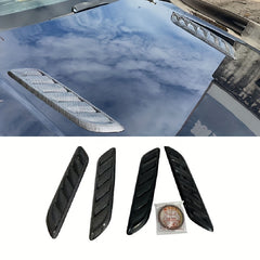 2pcs Car Air Intake Side Vent Grille Covers - Shark Look