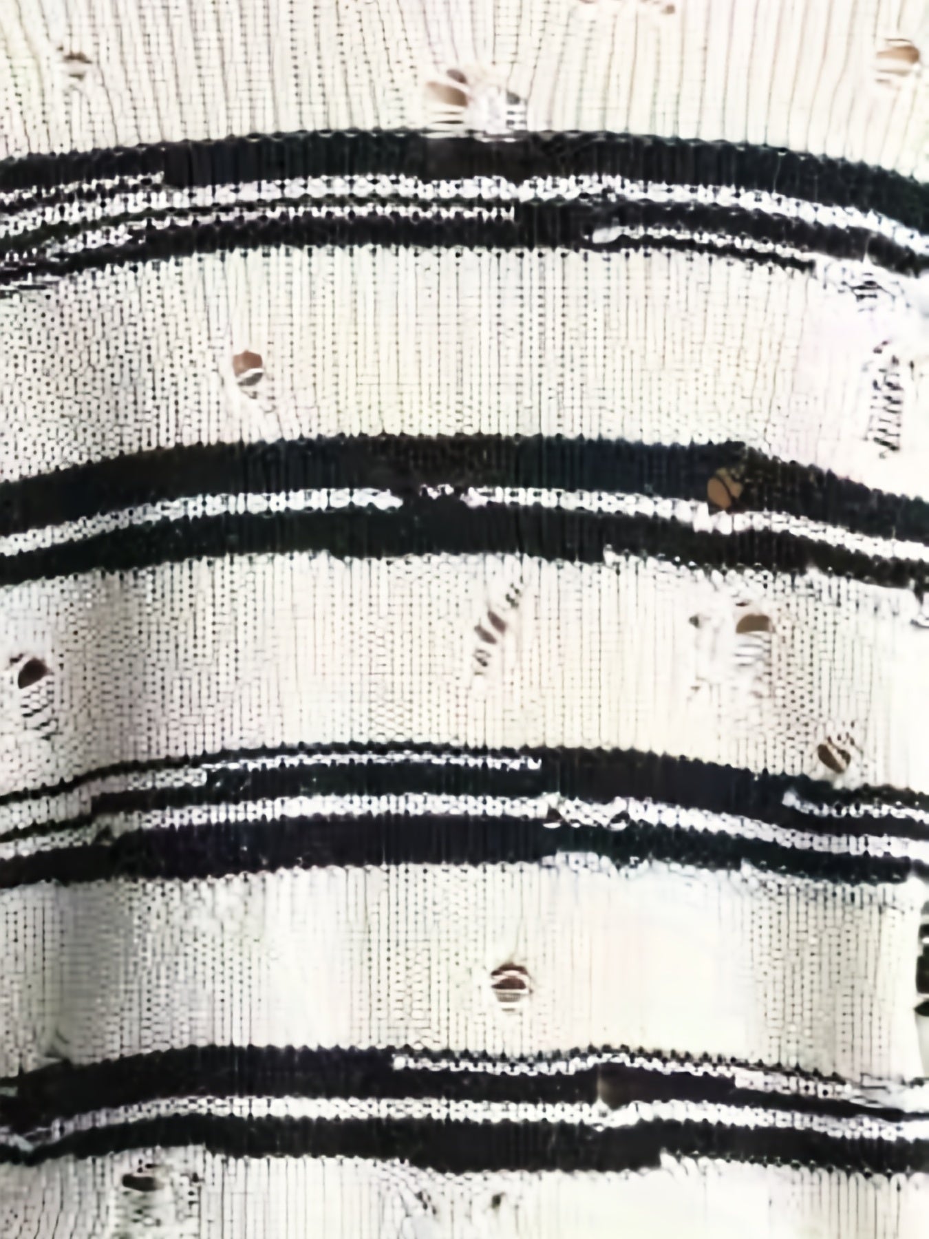 Men's Stripe Print Knit Long Sleeve Sweater for Autumn Winter