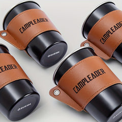 2pcs Faux Leather Cup Protective Cover Anti Scald And Non-slip Cup Sleeve