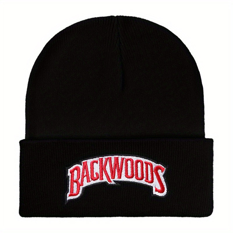 Hip Hop Letter Embroidery Beanie Unisex Solid Couple Skull Cap