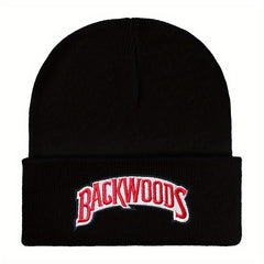 Hip Hop Letter Embroidery Beanie Unisex Solid Couple Skull Cap