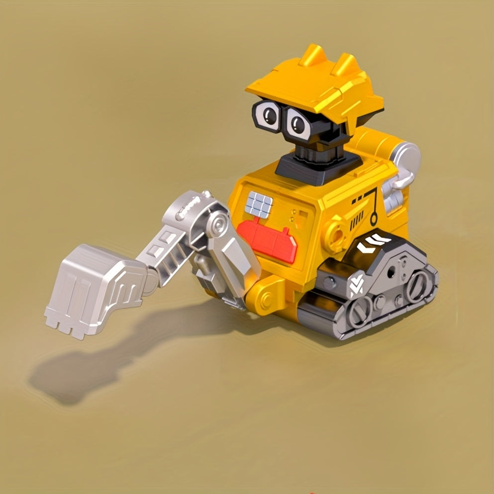 Kids Press Robot Inertia Eng Vehicle Excavator Toy