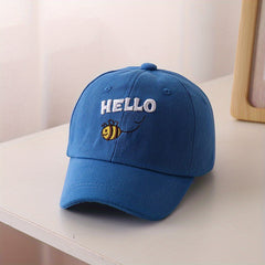 Casual Bee Embroidery Cap Sun Protection Comfortable Breathable Cap
