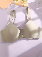 Front Closure Full Cover Invisible Underwire Push Up Bra